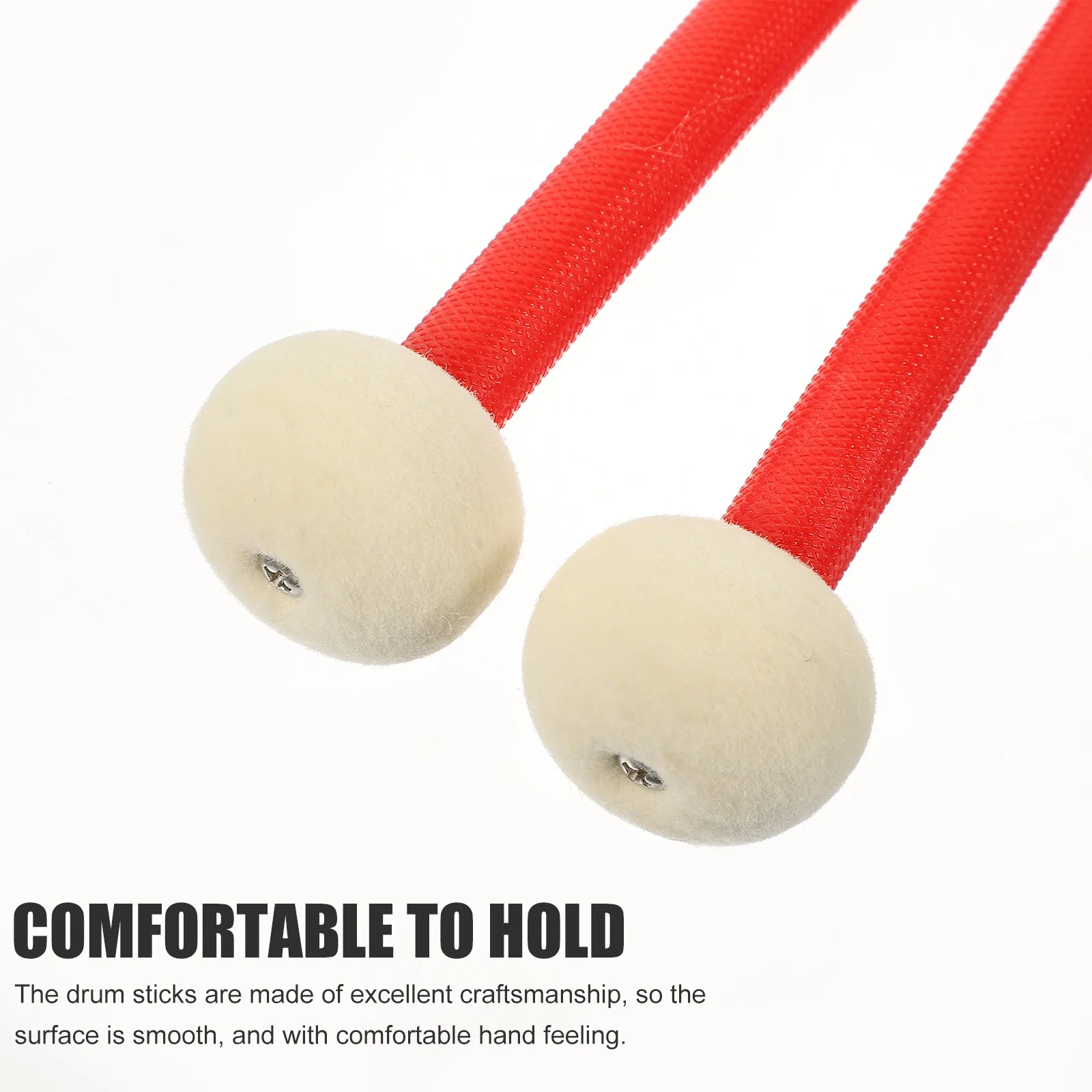 

1 Pair Professional Double-End Drum Sticks Smooth Durable Nylon Percussion Sticks For Kids Beginners Practice Performance Drum