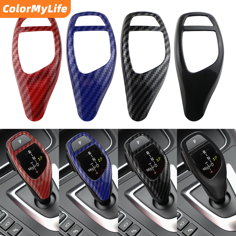 Car Gear Shift Knob Cover Trim Sticker for BMW 1 2 3 4 5 7 Series X3 X4 X5 X6 F20 F21 F30 F32 F10 F07 F15 F16 F25 F26 F01 F02