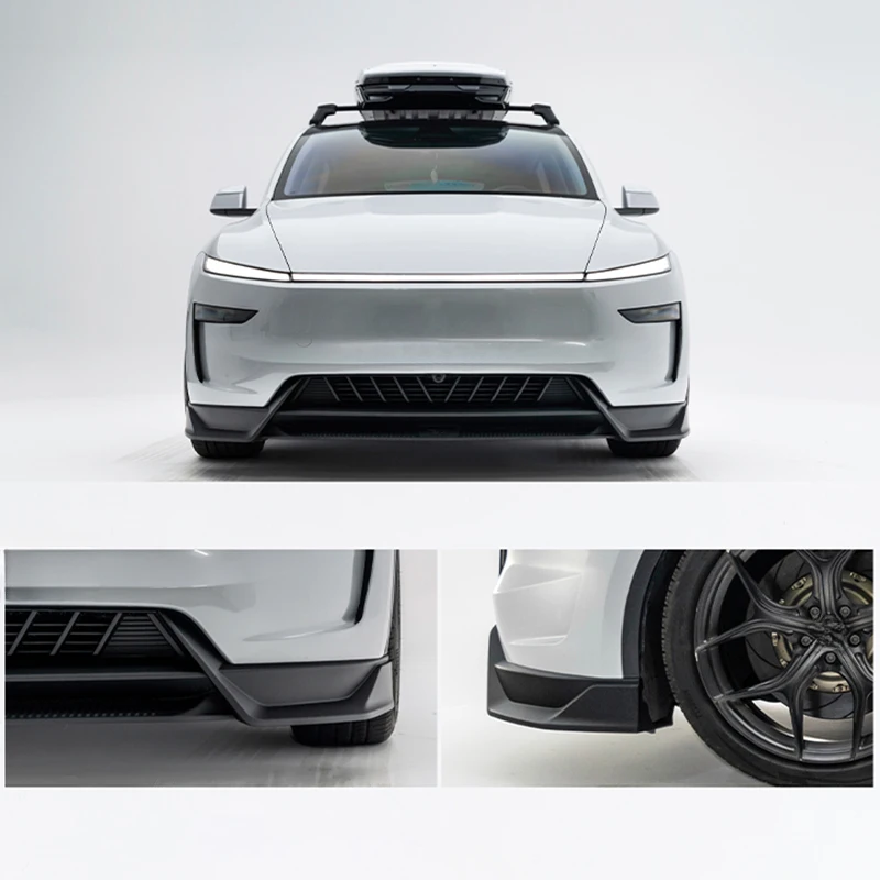 

High Quality Bright Black ABS Sport Front Bumper Lip Body Kit Fit For Model Y Juniper 2025