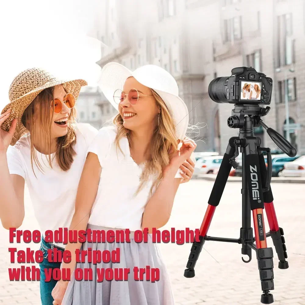 ZOMEI Q188 73.64 inch/187cm Camera Tripod Lightweight Adjust-height Travel Tripod with 360° Pan Head Quick Release Plate