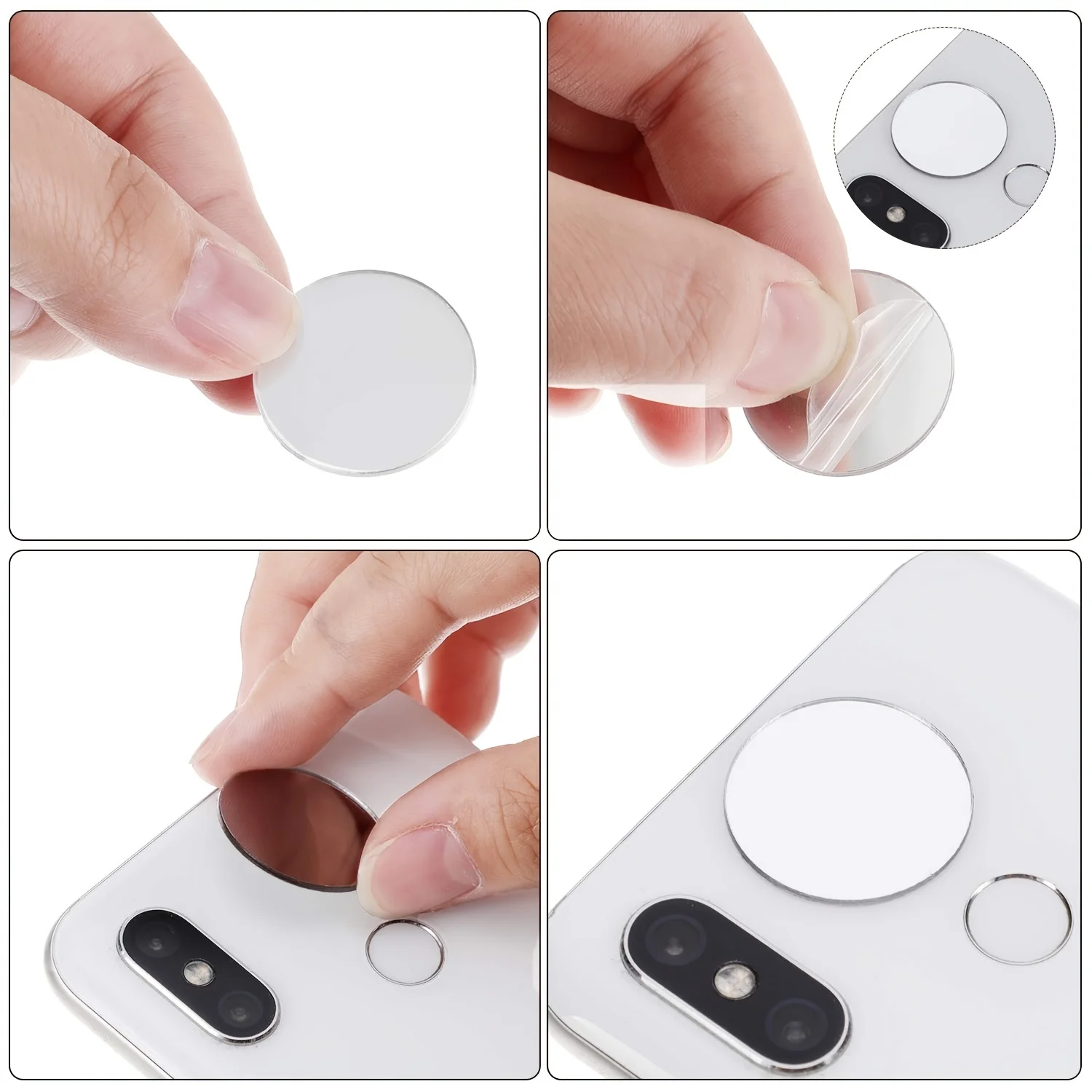 100 قطعة/الوحدة 2 سنتيمتر الاكريليك مرآة الجدار ملصق جولة القلب ثلاثية الأبعاد جدار مرآة ملصق النقاط دائرة DIY بها بنفسك صور مطبوعة للحوائط حفل زفاف ديكور #6