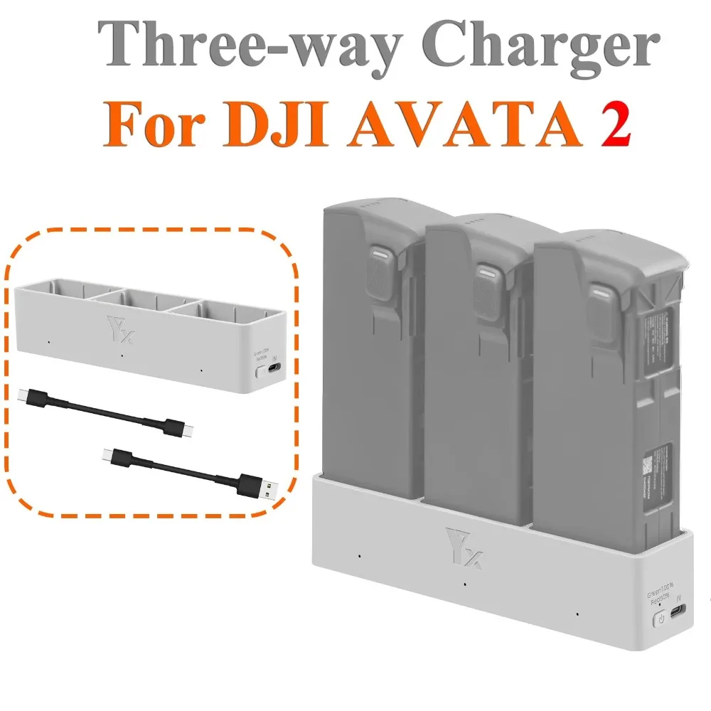 EVA Two-way Charging Hub Dual Channel Battery Charging Hub Charger Manager Battery Recharger 2 Channels for for DJI Avata 2