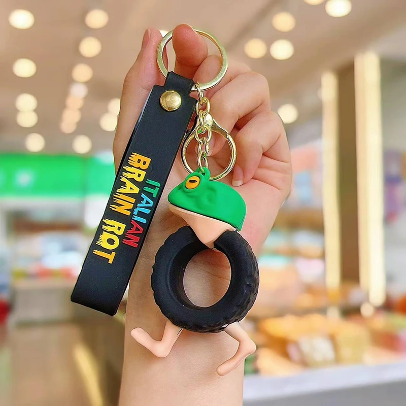 

Tung Tung Tung Sahur Figure Keychain Italian Tralalero Tralalas Car Key Ring Figures Toy Keychains Bag Pendant Decor Gifts