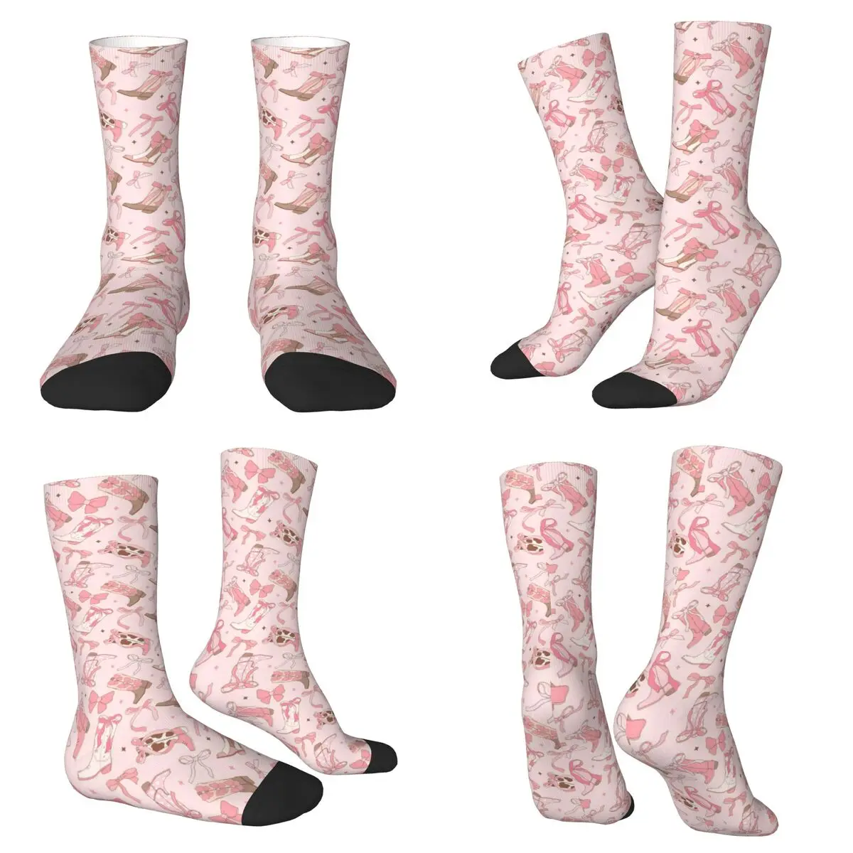 

Ковбойские носки в стиле вестерн Wild Desert, чулки высокого качества в стиле Харадзюку, всесезонные длинные носки, аксессуары для подарка на день рождения унисекс