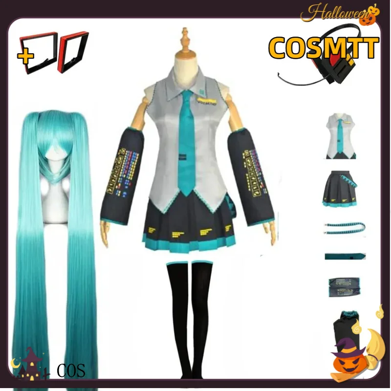 mn40-ボーカロイドアニメミクコスプレ衣装日本ミディドレス女性の衣装ハロウィン新年パーティーウィッグスーツ-mncos
