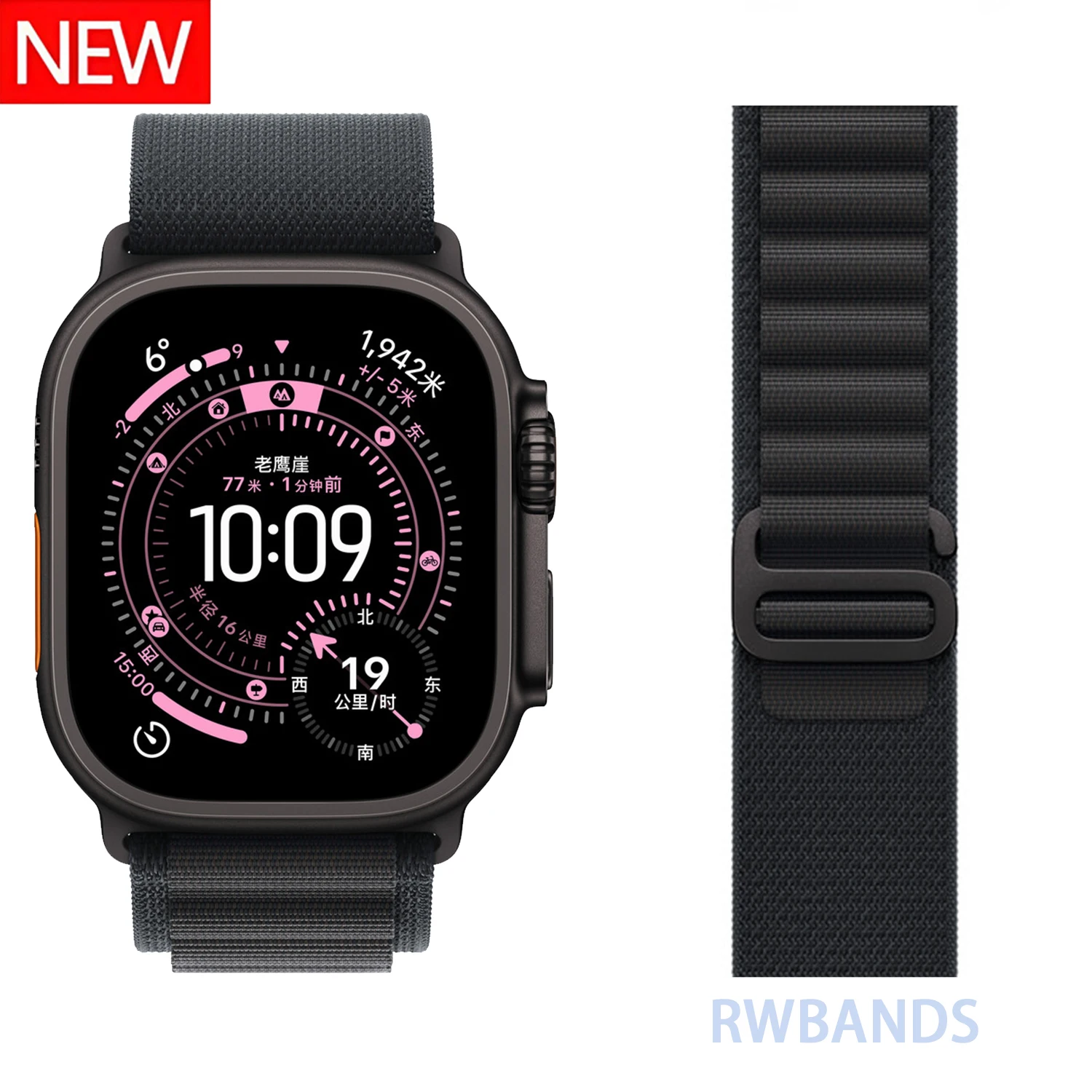 Nieuwe Alpine lusbanden voor Apple Watch-serie 11/10/9 bands 46 mm 45 mm 44 mm 41 mm 40 mm 42 mm correa iWatch 8 7 6 5 SE3 Ultra 2 49 mm
