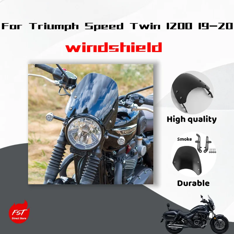 

For Triumph Speed Twin 1200 19-20 Modified Front Wind Deflector Motorcycle Windshield