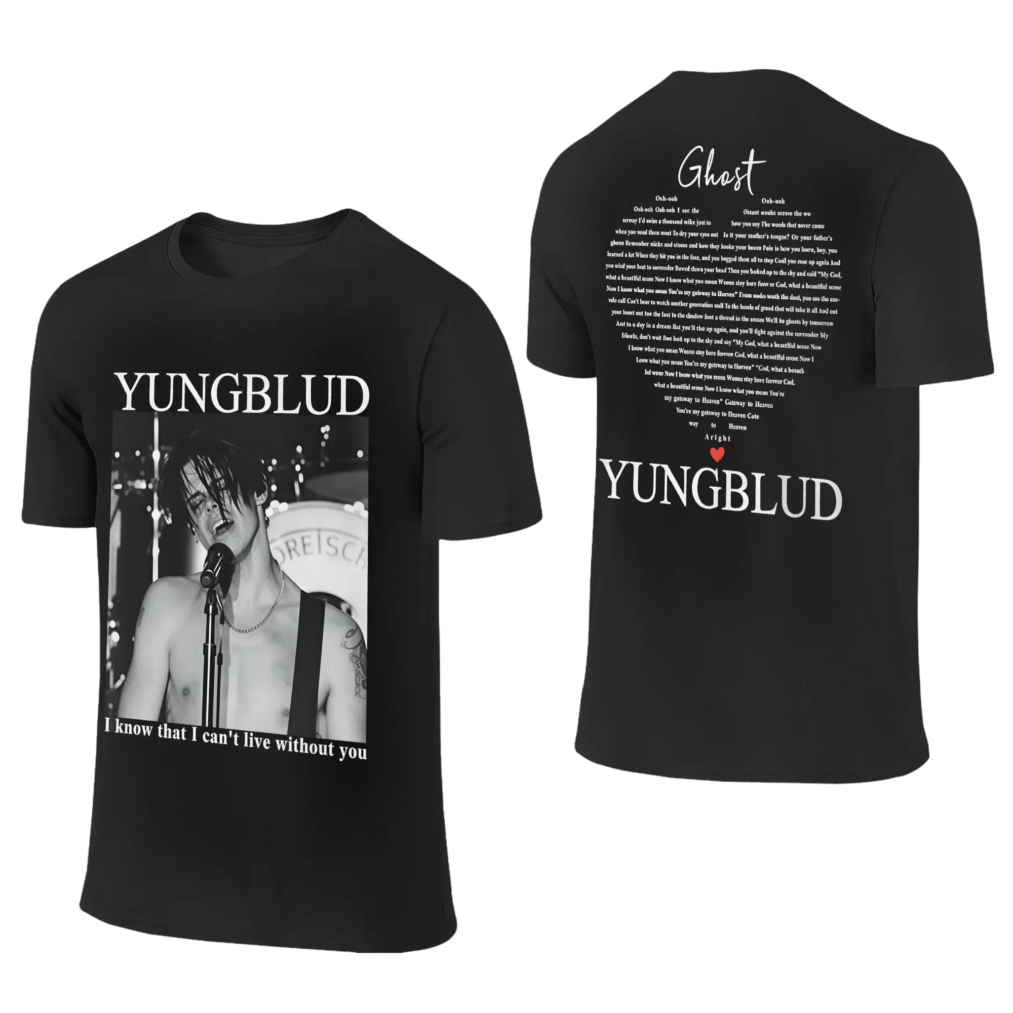 Rapper Yungblud Cotton T-Shirt For Men Summer  Classic T Shirts Breathable Harajuku Tees Big Size Print Tops