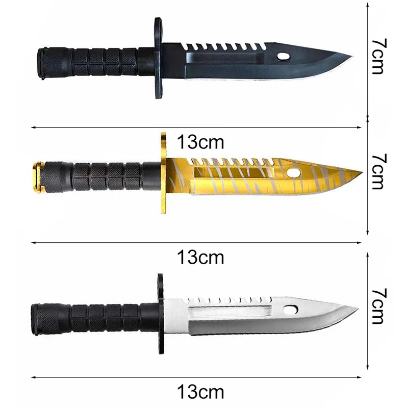 13cm X 7.4cm for CSGO Skin Butterfly Knife Personality Car Stickers Creative Anime Decals Suitable for Car Body Die Cutting