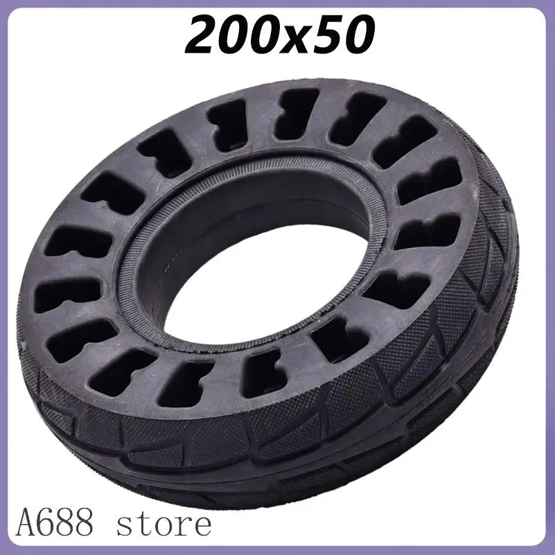 8 Inch Mini FOR DOLPHIN Electric Scooter Rubber Solid Tire 200x50 E-scooter Non Inflatable Explosion-proof Tire Scooter Parts