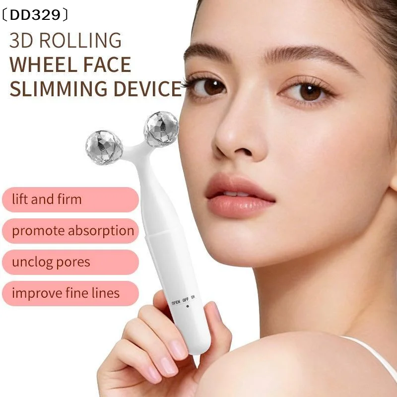 1Pcs V Shape Face Lifting 3D Facial Roller Massage For Full Body Relaxation Beauty Massage Stick Instruments〔DD329〕