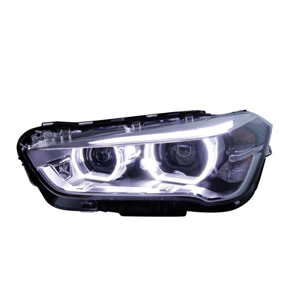 For BMW X1 F48 F49 Headlights 2016-2019 DRL Day Running Light LED Bi Xenon Bulb Fog Light Car Accessory X1 F48 F49 Head Lamp