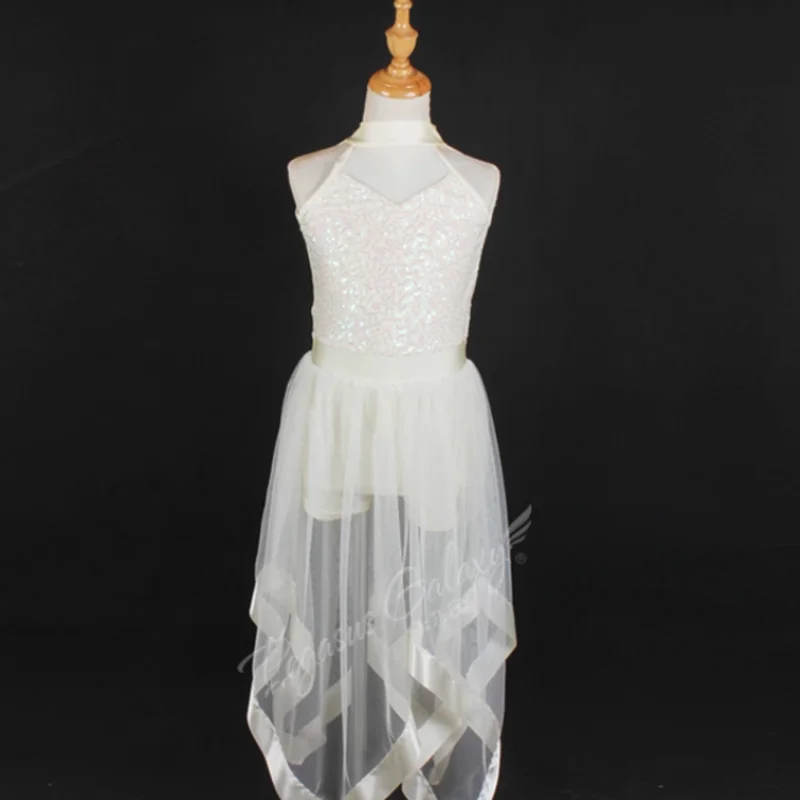 ชุดบอดี้สูทกระโปรงบัลเลต์สำหรับเด็กผู้หญิง ชุดเต้นบัลเลต์ ชุดยิมนาสติก ชุดกระโปรงบัลเลต์สำหรับการแสดง