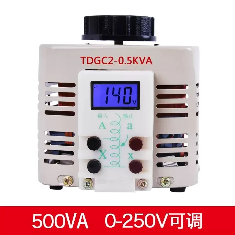 TDGC2 Foam Cutter Single‑Phase Variable Transformer, 220V‑300V Input 0‑250V Output 500VA Digital Voltage Regulator, 0.5KVA