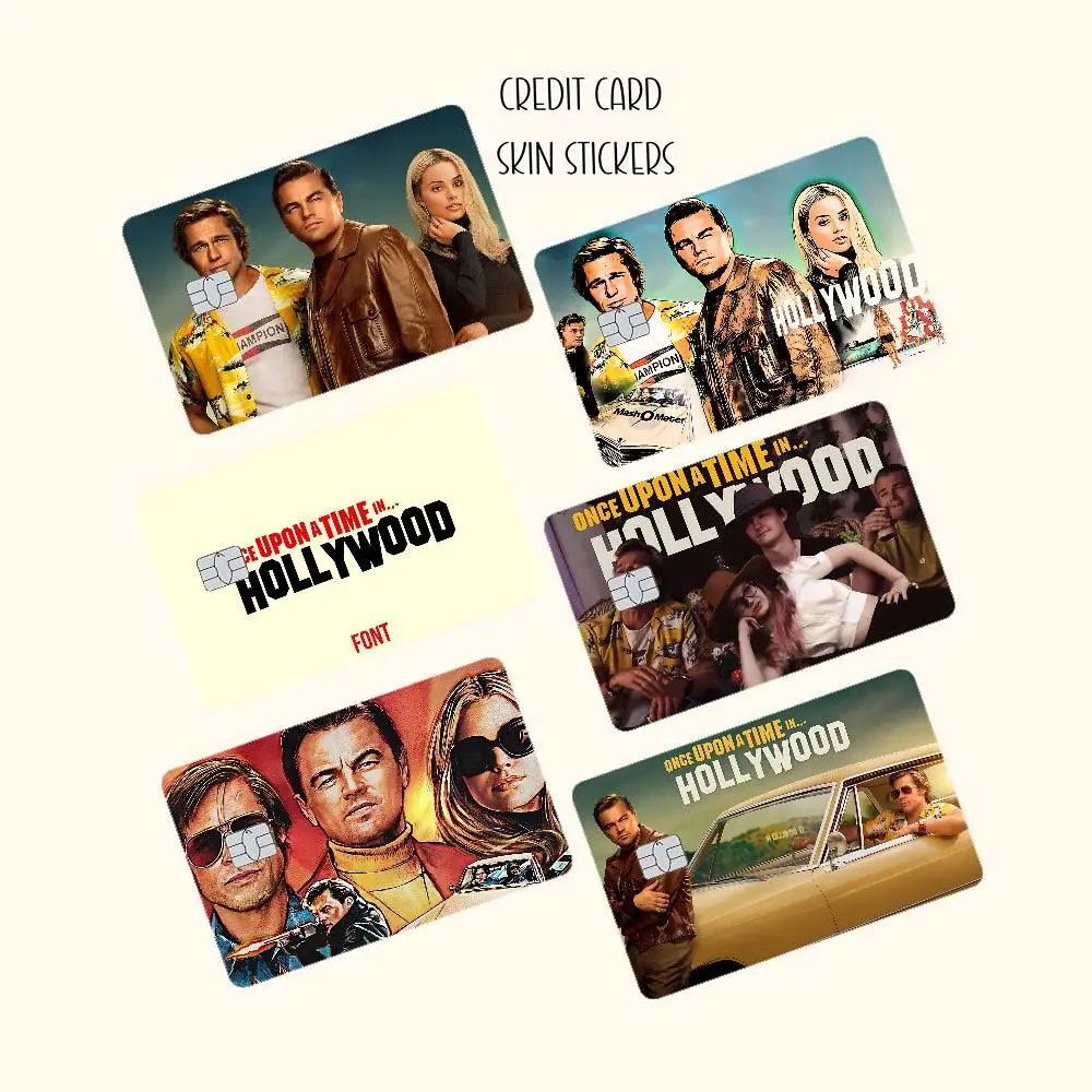 Once Upon A Time Tn Hollywood - Adhesivo Divertido Ultrafino Que No Se Desvanece, Película Protectora para Tarjetas de Crédito y Débito