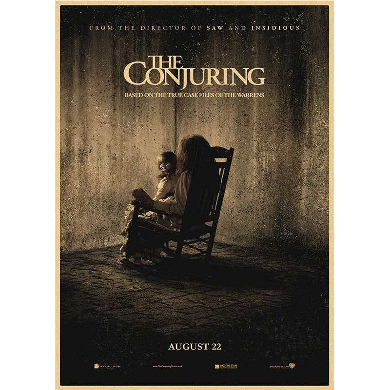 The Conjuring الفيلم الكلاسيكي فيلم التلفزيون ريترو خمر كرافت ورقة المشارك اللوحة ورق حائط ديكور المنزل هدية