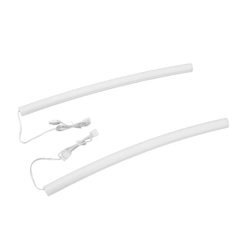 Manicotto del tubo ARGB da 2 pezzi per tubo di raffreddamento ad acqua in silicone programmabile panoramico a 360 gradi illuminazione soffusa sincronizzazione tubo del dispositivo di raffreddamento dell'acqua