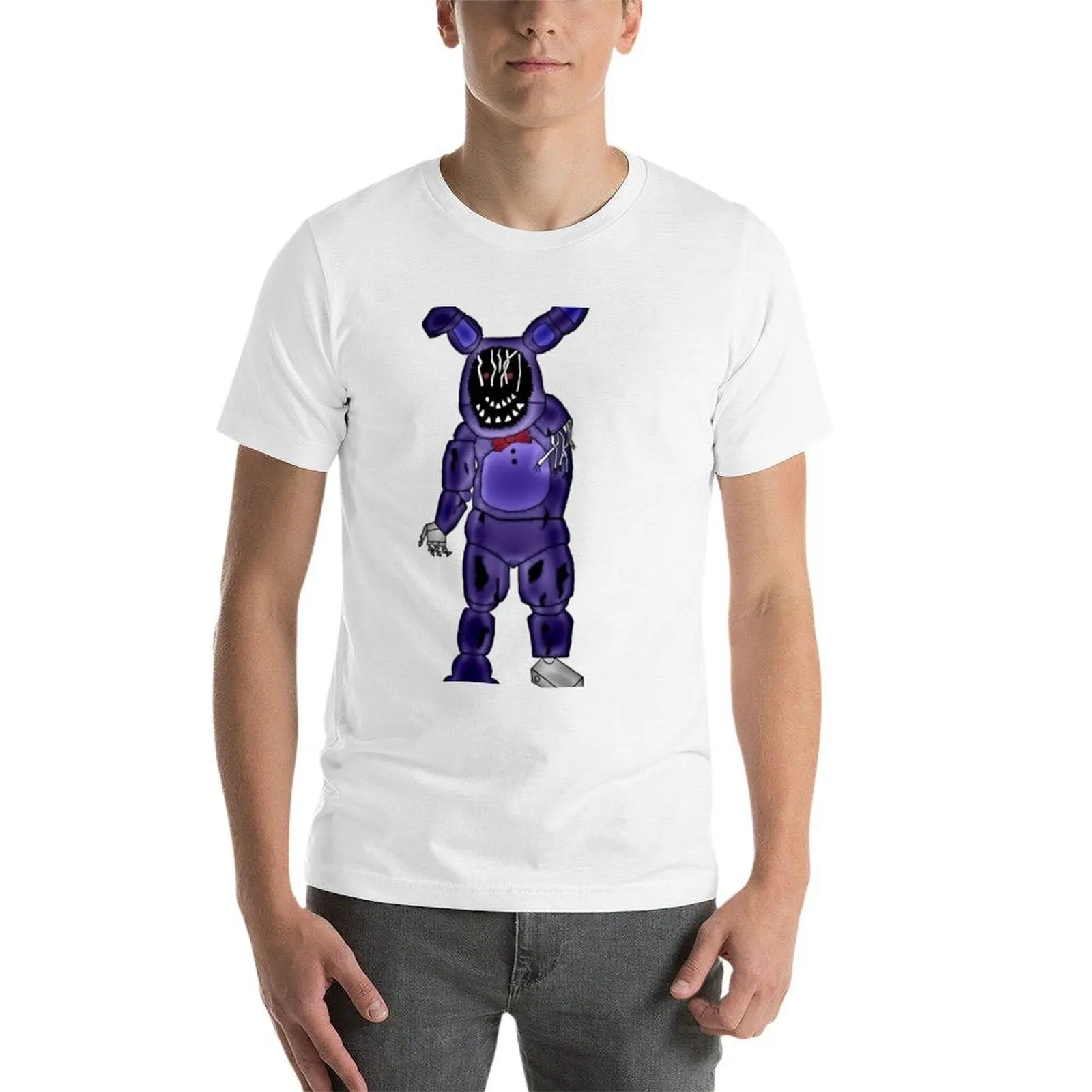 لتي شيرت قميص أنيمي ذابل رجل قمصان كبيرة الحجم بوني تي