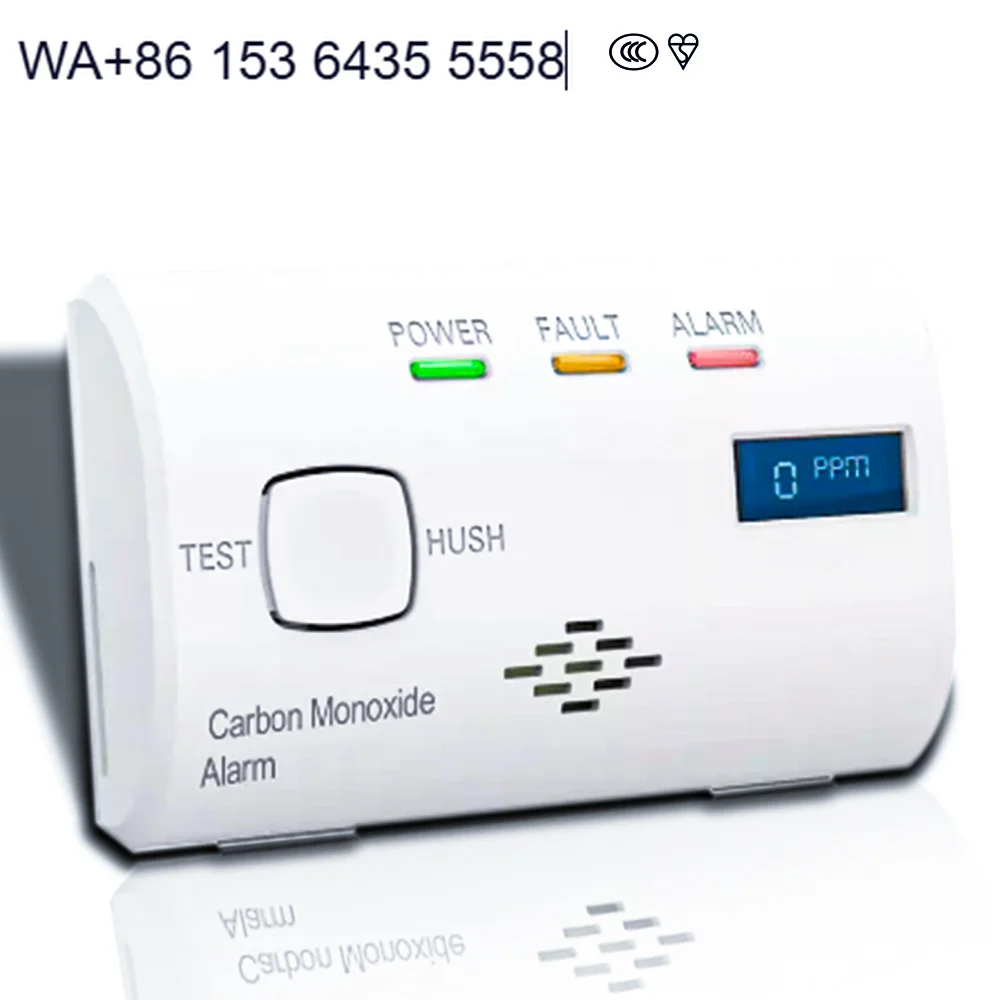 Wireless Radio Interlinked Smoke Detector and Heat Detector and Carbon Monoxide Detector Combination for Uk(1 Set Contains 6 Pc)