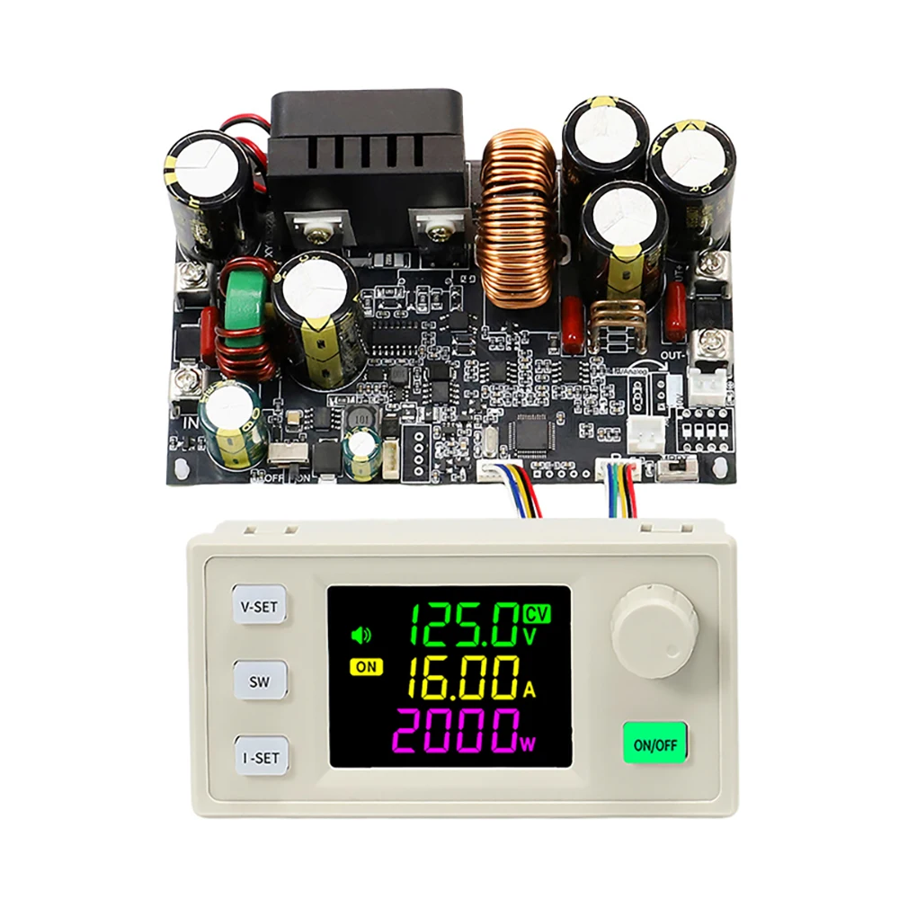 XY12522 CNC DC Adjustable Buck Power Supply Constant Voltage Constant Current Module 22A/2000W Input Voltage DC12-140V