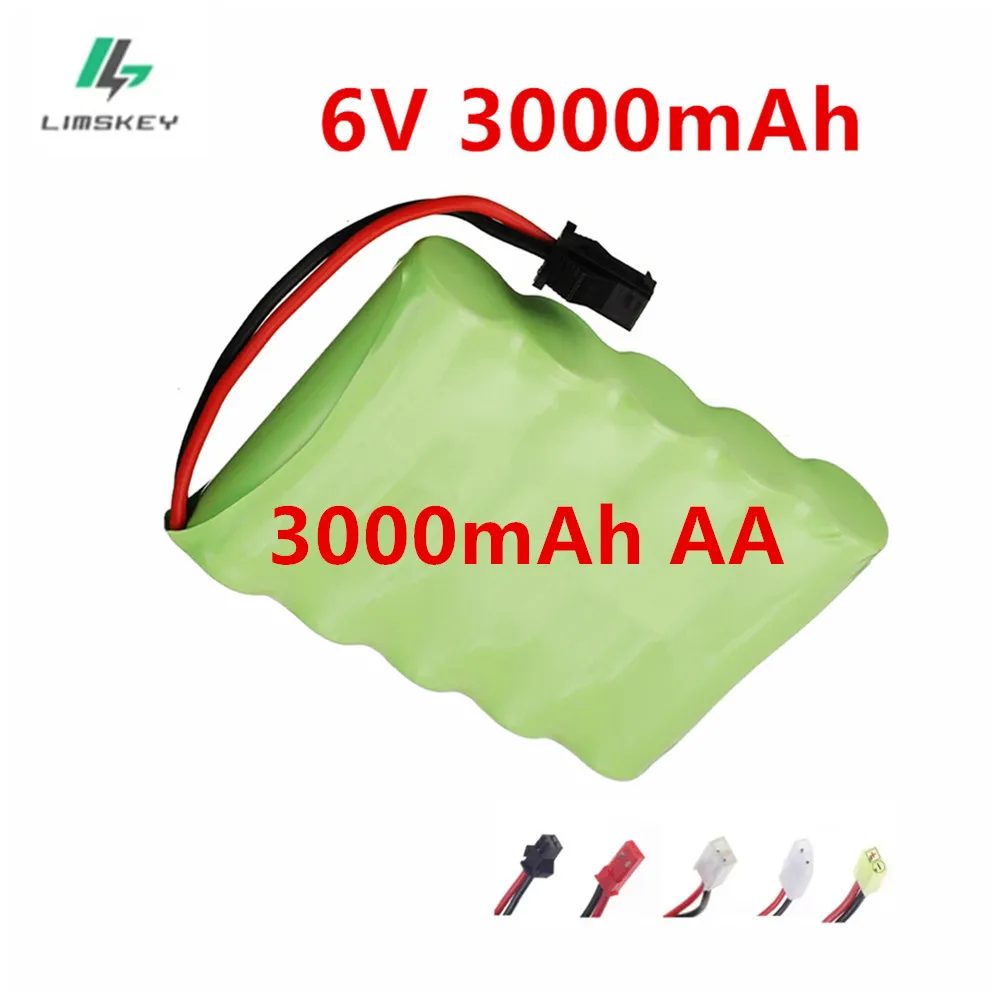 6V 3000mah AA NI-MH Battery for RC electric toys car trucks boats Racing-car batttery nimh 6 v 2400 mah