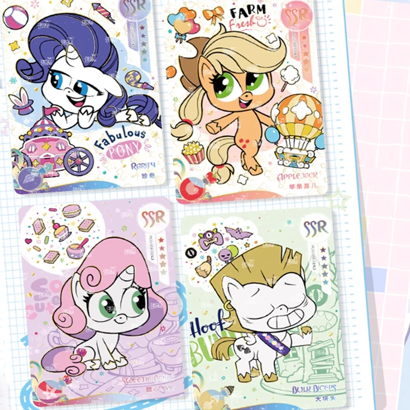 KAYOU Genuine My Little Pony Card Cute Party Second Bullet Original Box Collection Flash Card Anime Peripheral Toy Gifts
