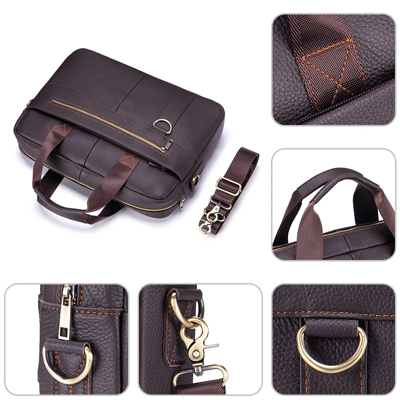 Tas Kerja Kulit Asli Vintage P - Leather Work Bag Laptop ulasan dan harga