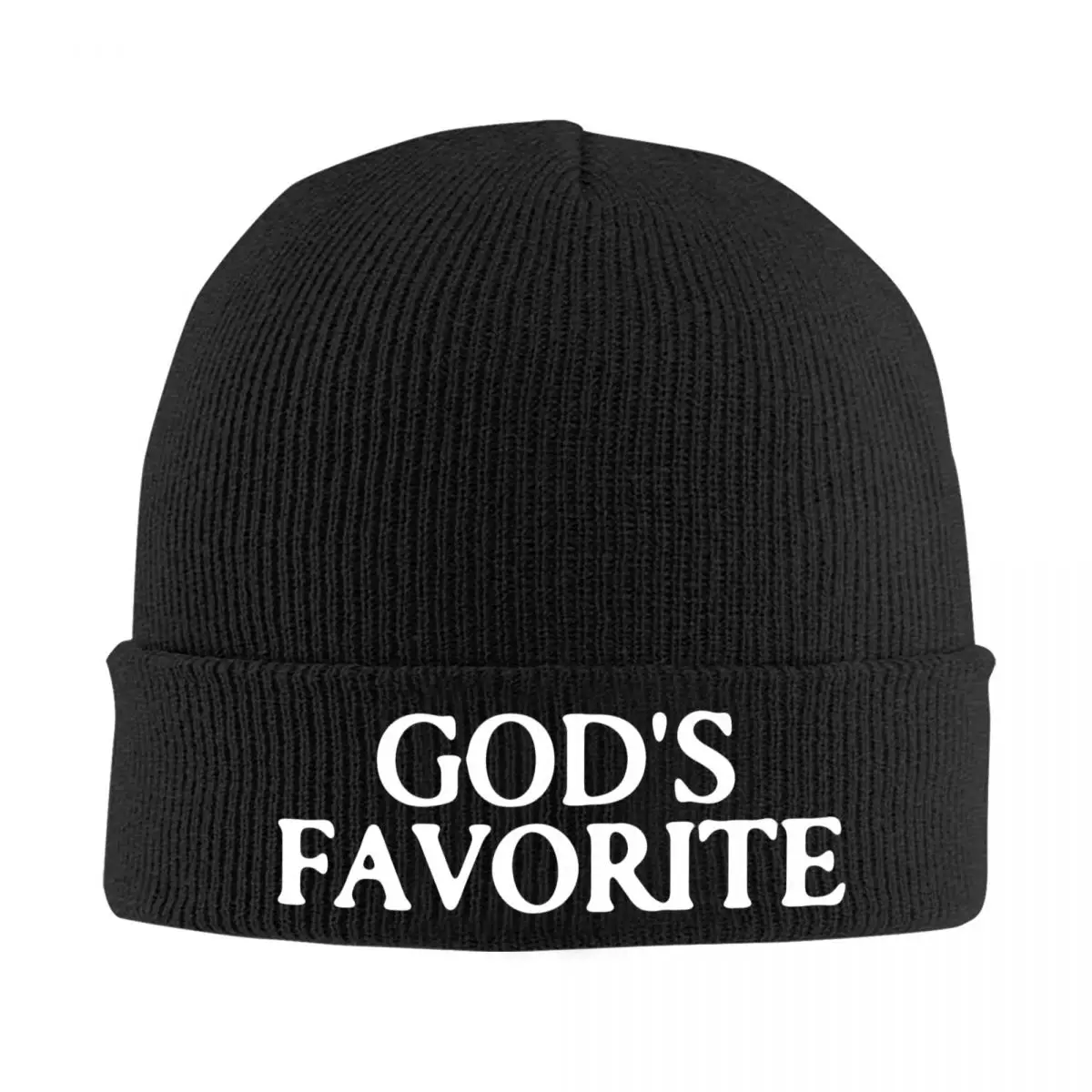 Gorros de punto de Dios favorito, 100% algodón, mantiene el calor, moda