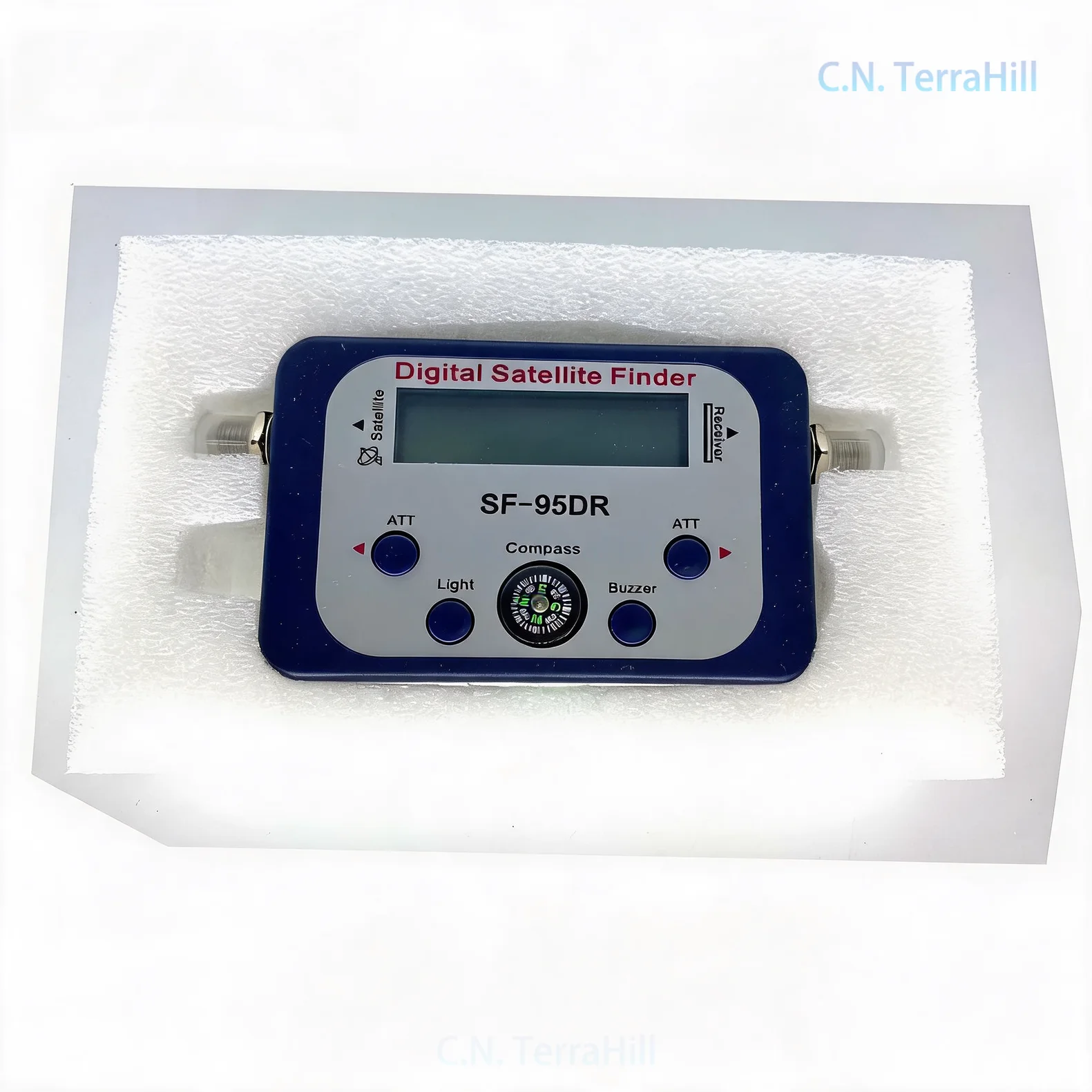 Digital Satellite Finder Meter with Compass SF-95DR Signal Strength Meter for TV Antenna Alignment Outdoor Installation