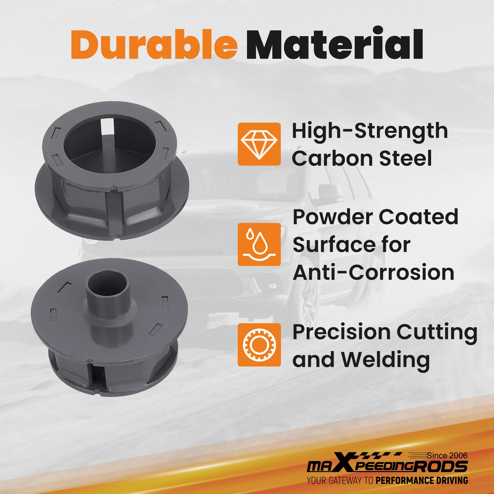 ชุดลิฟท์ระบบกันสะเทือน 2.5 "คอยล์สปริงสเปเซอร์สําหรับรถจี๊ปแรงเลอร์ JL 2018-2022