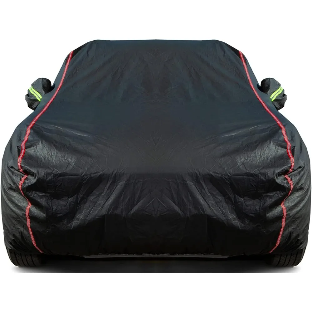 

Breathable New Material, Waterproof Car Cover, Locks and Zipper Doors, Sunscreen Waterproof UV Prevention Snowproof Wind and Win