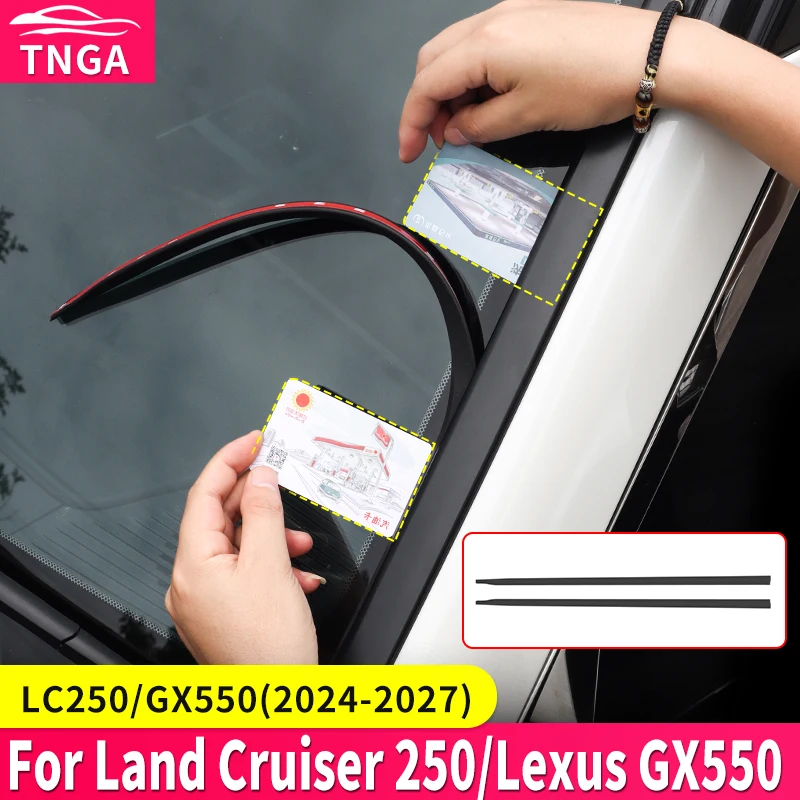 For Toyota Land Cruiser Prado LC250 J250 Lexus GX550 GX550h 2024-2027 Windshield Seal Strip Silicone Gap Filler Noise Reduction