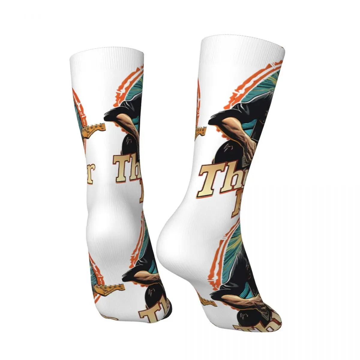 Vintage Rock Icon Badge Men's compression Socks Unisex Bruce Springsteen Harajuku Pattern Printed Novelty Crew Sock