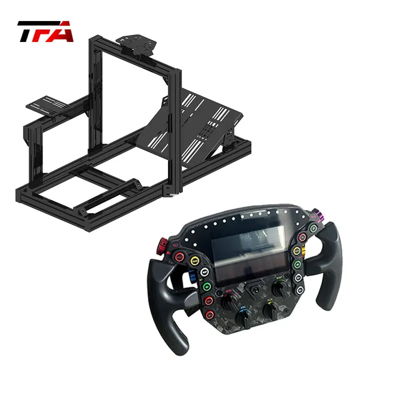 Quick Release Racing Simulator Steering Wheel Gear Shifter Stand Compatible with Mobile for Simracing Enthusiasts Gaming Setups