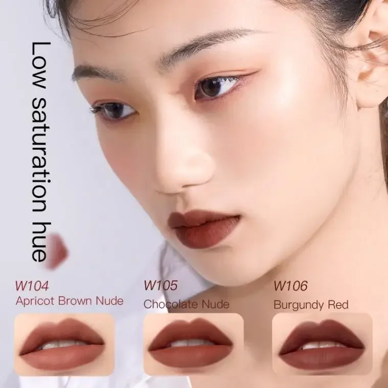 Timage Matte Batom Leve Hidratante Vintage Rosa Canela Várias opções de cores 3,4g