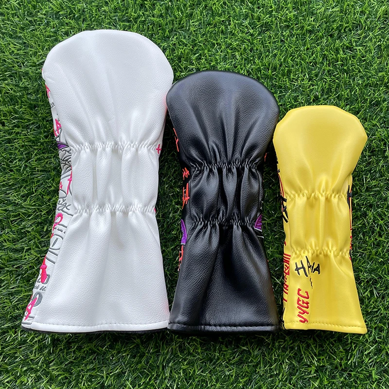 Golf club cover wood cover Golf club shaft fairway wood cover Golf club head Protective Cover clown