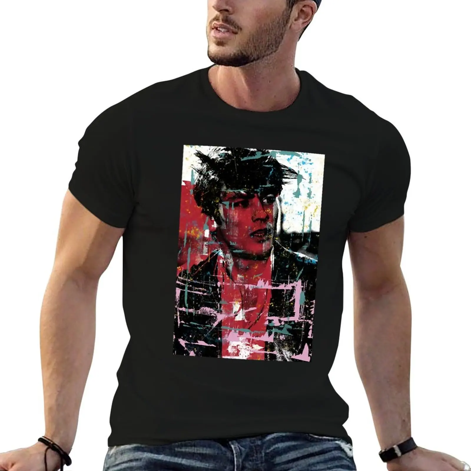 

graphic shirts anime T-Shirt t shirts man Alain t Delon oversize