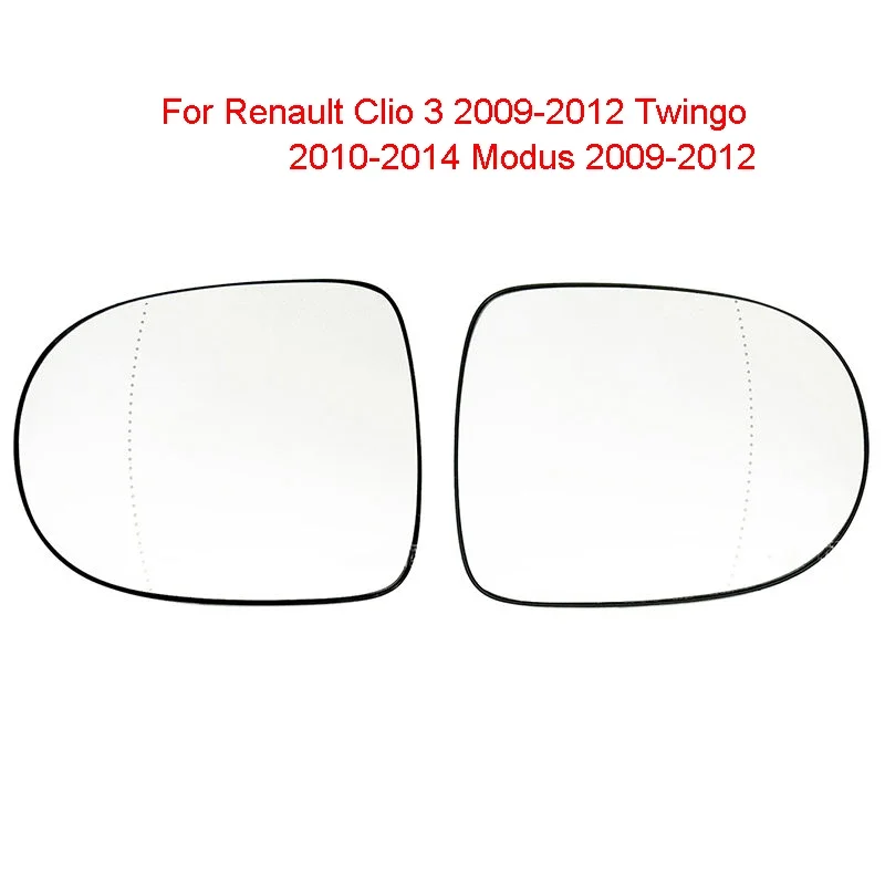 

Auto Left Right Heated Rear Mirror Glass for Renault Clio 3 2009-2012 Twingo 2010-2014 Modus 2009-2012 7701069553 7701069522