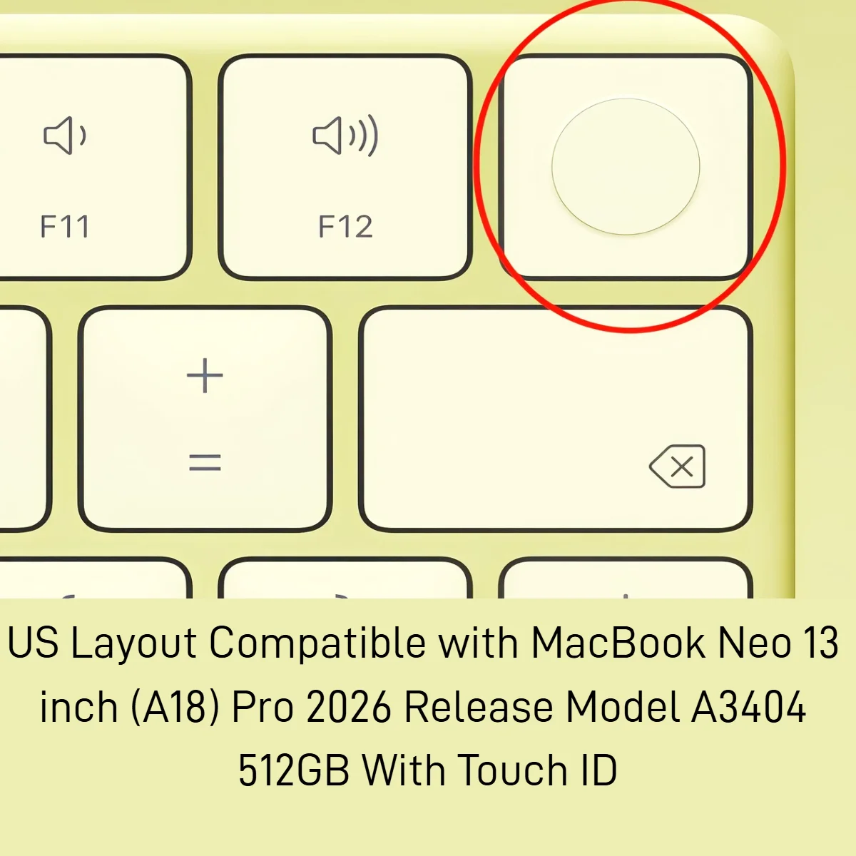 Black Silicone Keyboard Cover, with Russian & Korean Print, for MacBook Neo 13 inch (A18) Pro 2026 A3404 (512GB, With Touch ID)