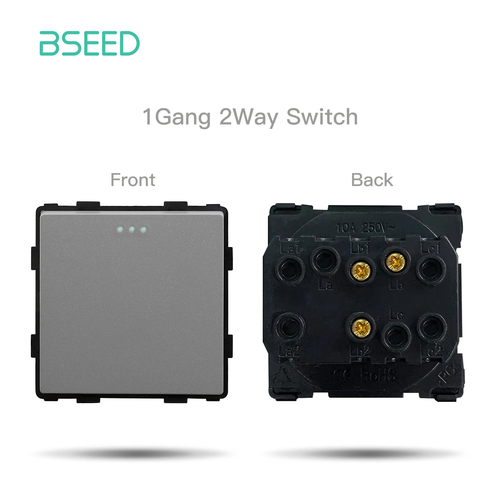 BSEED Lichtschalter Glasscheibe Teile Grau USB Wandsteckdosen Funktionsteile DIY EU CAT5 TV Steckdosen Steckdose Teile Grau