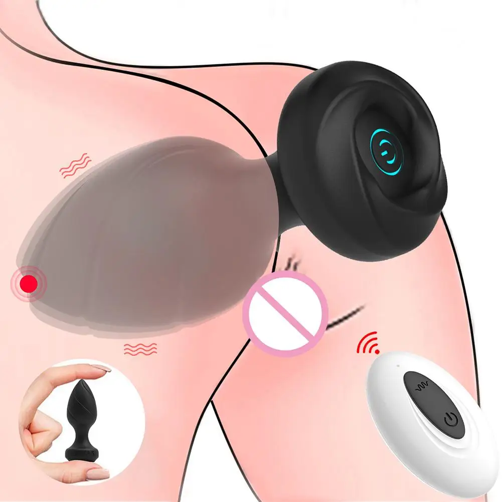 New Anal Plug Vibrator 10 Vibration Modes Rechargeable Remote Control Butt Plug Vibrators Adult Sex Toys for Women Masturbator