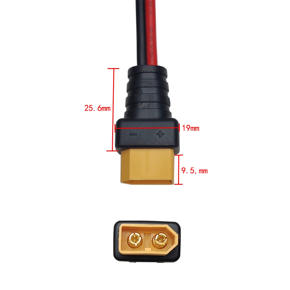 Câble connecteur avec pinces crocodiles de batterie, fiche mâle vers pince crocodile, câble de connexion rapide pour centrale électrique, count60,