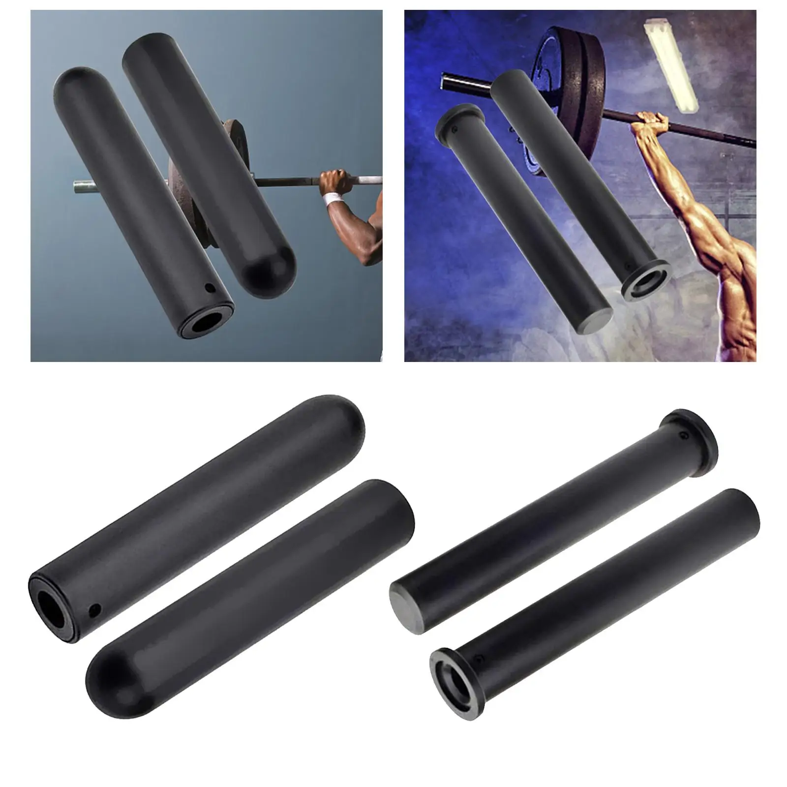 2 Pair Barbell Bar Adapter Sleeves Convert 1 