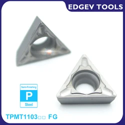 EDGEV Cermet Inserts TPMT110304 FG TPMT Carbide Cutter Boring CNC Lathe Internal Turning Tools Machining Steel CT3000