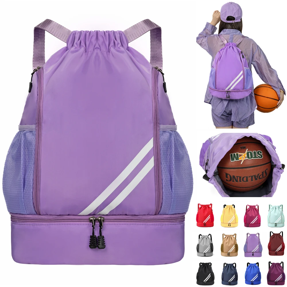Borsa da palestra sportiva Zaino da donna Campeggio Grande calcio Basket Grandi scarpe da fitness Scuola Bolsas Zaini da viaggio per il fine settimana femminile
