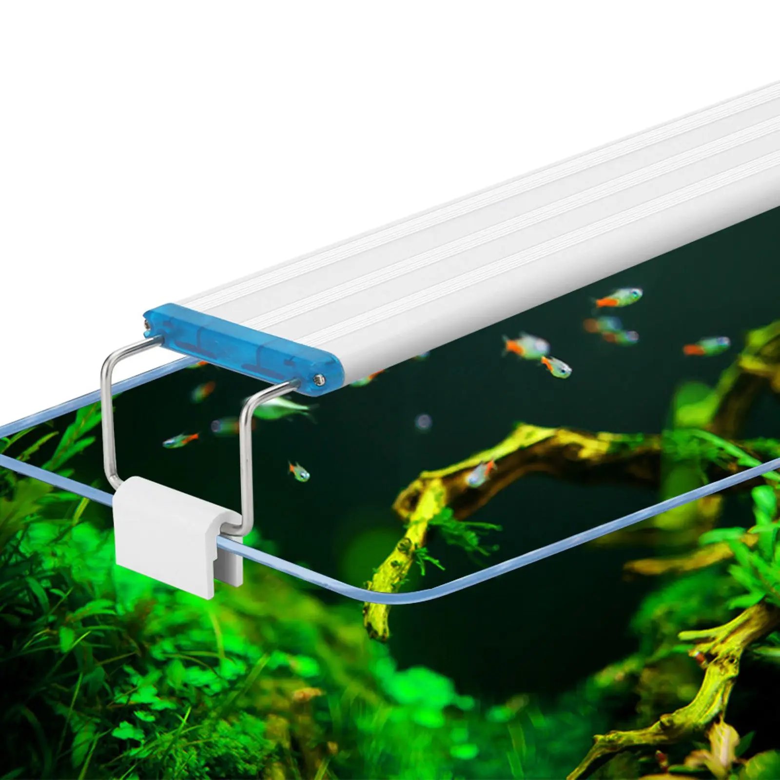 Fish Tank LED Light Lighting Device Ultra Thin Aquarium Lamp Bracket Pvc Landscaping Delicate