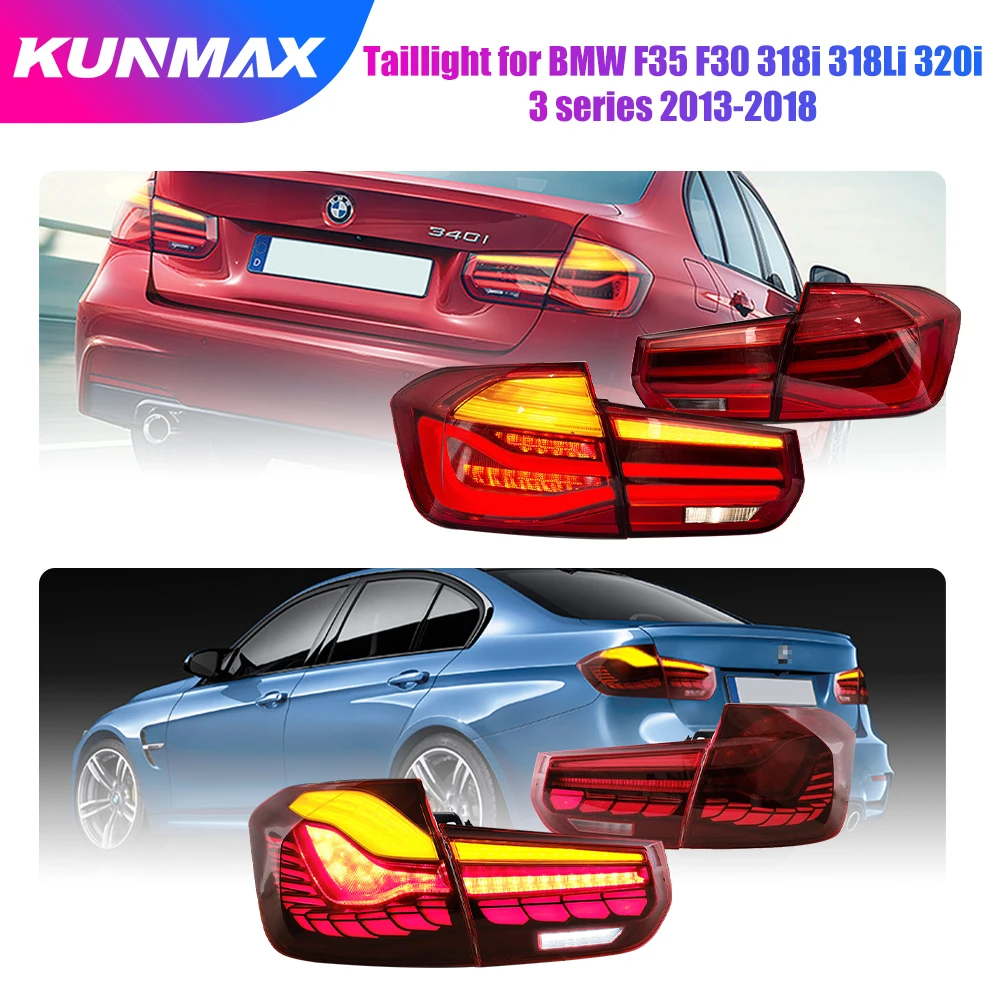 

2x автомобильный задний фонарь в сборе для BMW F35 F30 318i 318Li 320i 3 серии 2013-18 светодиодные динамические указатели поворота Plug and Play задние фонари