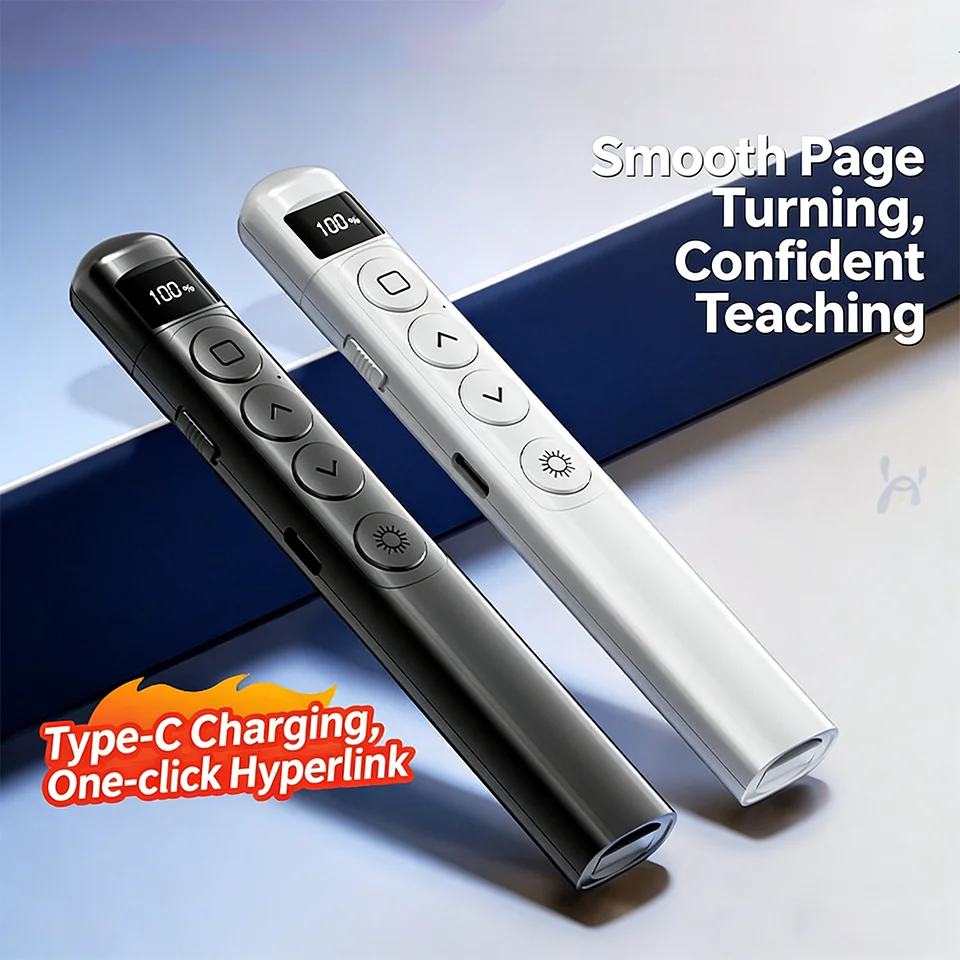 

2026 New Page-Turning pen Charging laser laser Pen Miaoju Teaching Demonstration Business PPT Speech Red Remote Control Pointer