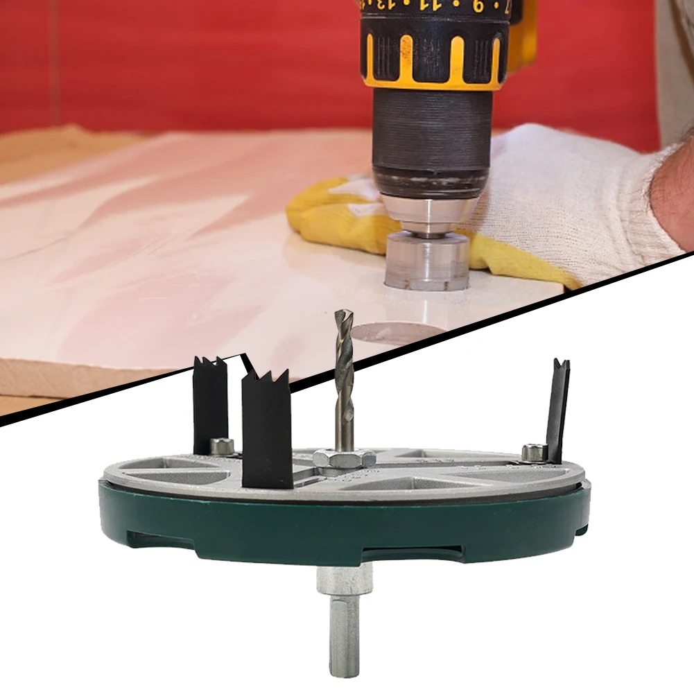Adjustable Hole Saw 45mm-130mm Diameter Woodworking For Gypsum Board Cork Board Plastic Speaker Opening Tool Kit