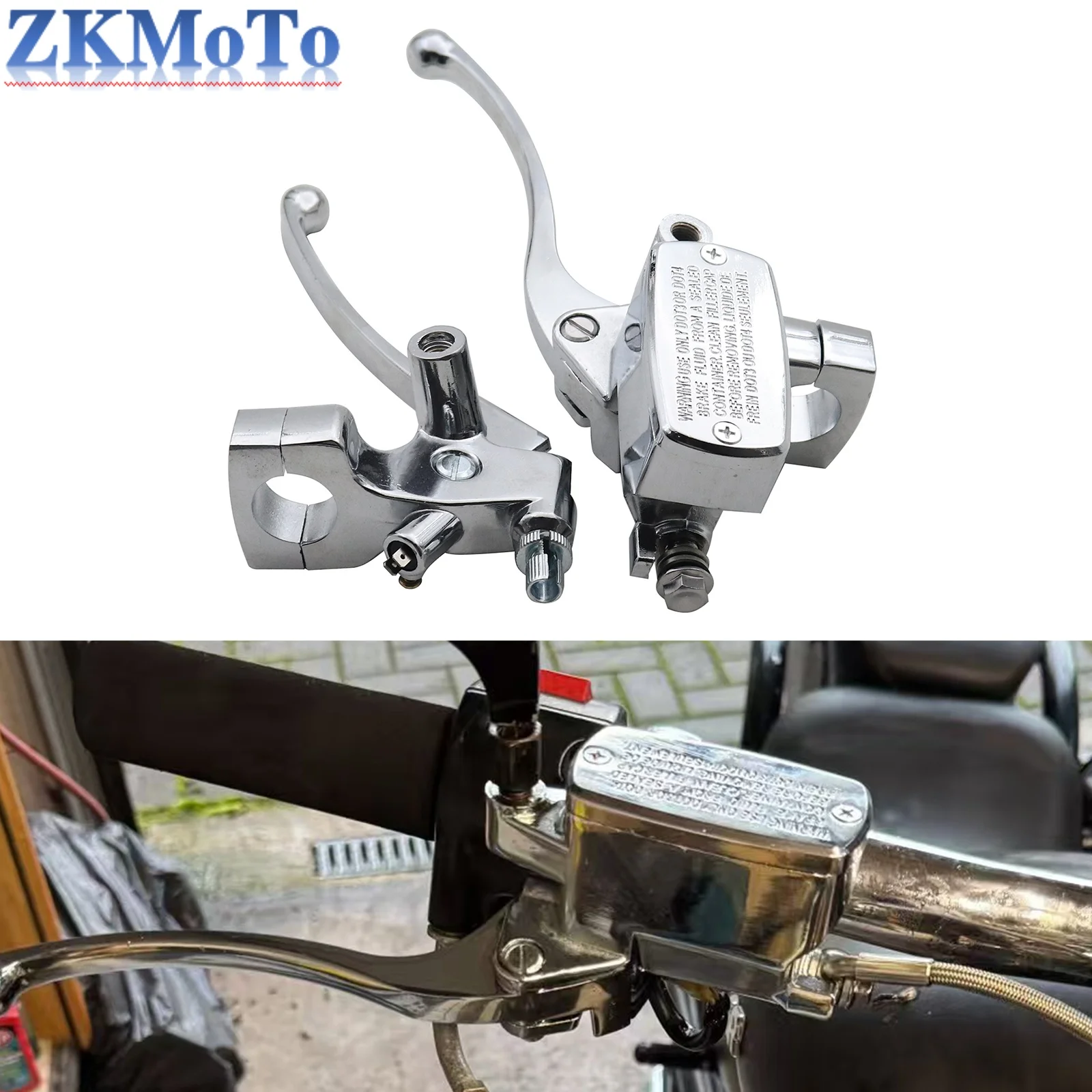 

25mm Universal Motorcycle Brake Clutch Lever Master Cylinder Reservoir For Suzuki Boulevard Intruder 800 1400 1500 Marauder 800